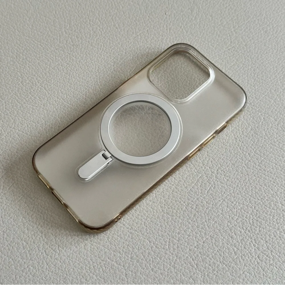 Magnetic Kickstand Case for iPhone 14 Pro | JUESHITUO | Matte Clear